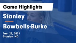 Stanley  vs Bowbells-Burke  Game Highlights - Jan. 25, 2021