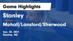 Stanley  vs Mohall/Lansford/Sherwood  Game Highlights - Jan. 30, 2021