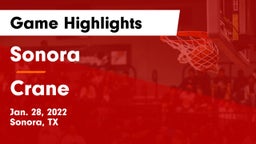 Sonora  vs Crane  Game Highlights - Jan. 28, 2022