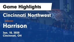 Cincinnati Northwest  vs Harrison  Game Highlights - Jan. 10, 2020