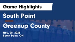 South Point  vs Greenup County  Game Highlights - Nov. 28, 2023