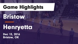 Bristow  vs Henryetta Game Highlights - Dec 13, 2016