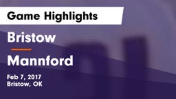 Bristow  vs Mannford  Game Highlights - Feb 7, 2017