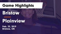 Bristow  vs Plainview Game Highlights - Feb. 23, 2019