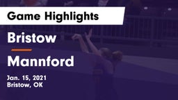 Bristow  vs Mannford  Game Highlights - Jan. 15, 2021