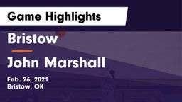 Bristow  vs John Marshall  Game Highlights - Feb. 26, 2021