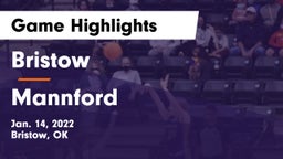 Bristow  vs Mannford  Game Highlights - Jan. 14, 2022