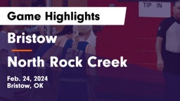 Bristow  vs North Rock Creek  Game Highlights - Feb. 24, 2024
