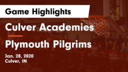 Culver Academies vs Plymouth Pilgrims Game Highlights - Jan. 28, 2020