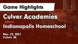Culver Academies vs Indianapolis Homeschool Game Highlights - Nov. 22, 2021