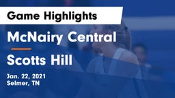 McNairy Central  vs Scotts Hill  Game Highlights - Jan. 22, 2021