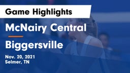 McNairy Central  vs Biggersville  Game Highlights - Nov. 20, 2021