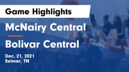 McNairy Central  vs Bolivar Central  Game Highlights - Dec. 21, 2021