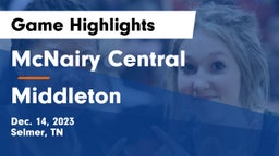 McNairy Central  vs Middleton Game Highlights - Dec. 14, 2023