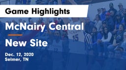 McNairy Central  vs New Site  Game Highlights - Dec. 12, 2020