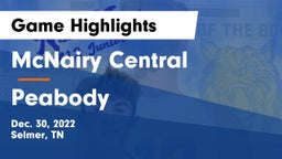 McNairy Central  vs Peabody  Game Highlights - Dec. 30, 2022