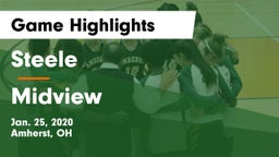 Steele  vs Midview  Game Highlights - Jan. 25, 2020