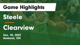 Steele  vs Clearview  Game Highlights - Jan. 10, 2022