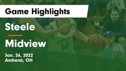 Steele  vs Midview  Game Highlights - Jan. 26, 2022