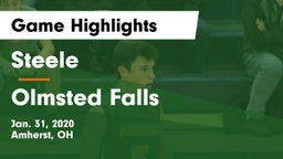 Steele  vs Olmsted Falls  Game Highlights - Jan. 31, 2020