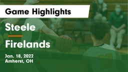 Steele  vs Firelands  Game Highlights - Jan. 18, 2022