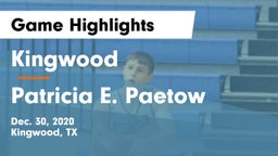 Kingwood  vs Patricia E. Paetow  Game Highlights - Dec. 30, 2020