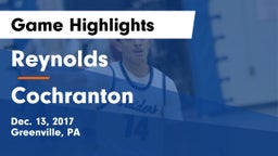 Reynolds  vs Cochranton  Game Highlights - Dec. 13, 2017