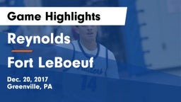Reynolds  vs Fort LeBoeuf  Game Highlights - Dec. 20, 2017