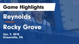 Reynolds  vs Rocky Grove  Game Highlights - Jan. 9, 2018