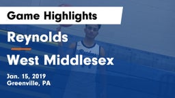 Reynolds  vs West Middlesex   Game Highlights - Jan. 15, 2019
