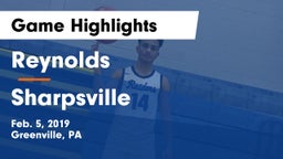 Reynolds  vs Sharpsville  Game Highlights - Feb. 5, 2019