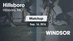 Matchup: Hillsboro HS vs. WINDSOR 2016