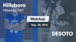 Matchup: Hillsboro HS vs. DESOTO 2016