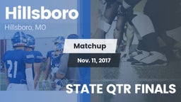 Matchup: Hillsboro HS vs. STATE QTR FINALS 2017