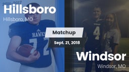 Matchup: Hillsboro HS vs. Windsor  2018