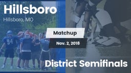 Matchup: Hillsboro HS vs. District Semifinals 2018