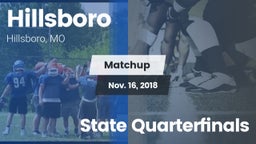 Matchup: Hillsboro HS vs. State Quarterfinals 2018