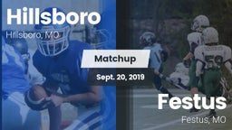 Matchup: Hillsboro HS vs. Festus  2019