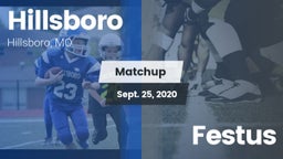 Matchup: Hillsboro HS vs. Festus 2020