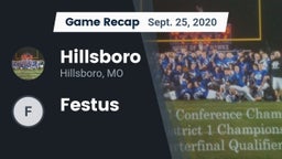 Recap: Hillsboro  vs. Festus 2020