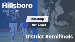Matchup: Hillsboro HS vs. District Semifinals 2020