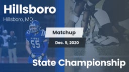 Matchup: Hillsboro HS vs. State Championship 2020