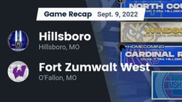Recap: Hillsboro  vs. Fort Zumwalt West  2022