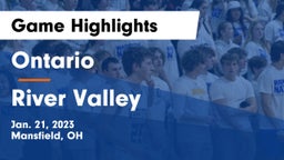 Ontario  vs River Valley  Game Highlights - Jan. 21, 2023