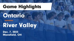 Ontario  vs River Valley  Game Highlights - Dec. 7, 2023