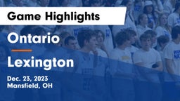 Ontario  vs Lexington  Game Highlights - Dec. 23, 2023