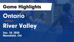 Ontario  vs River Valley  Game Highlights - Jan. 18, 2020