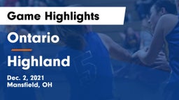 Ontario  vs Highland  Game Highlights - Dec. 2, 2021