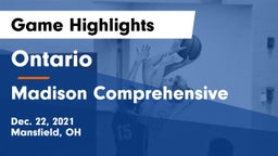 Ontario  vs Madison Comprehensive  Game Highlights - Dec. 22, 2021