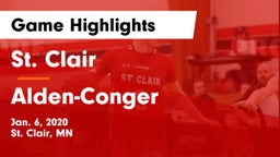 St. Clair  vs Alden-Conger  Game Highlights - Jan. 6, 2020